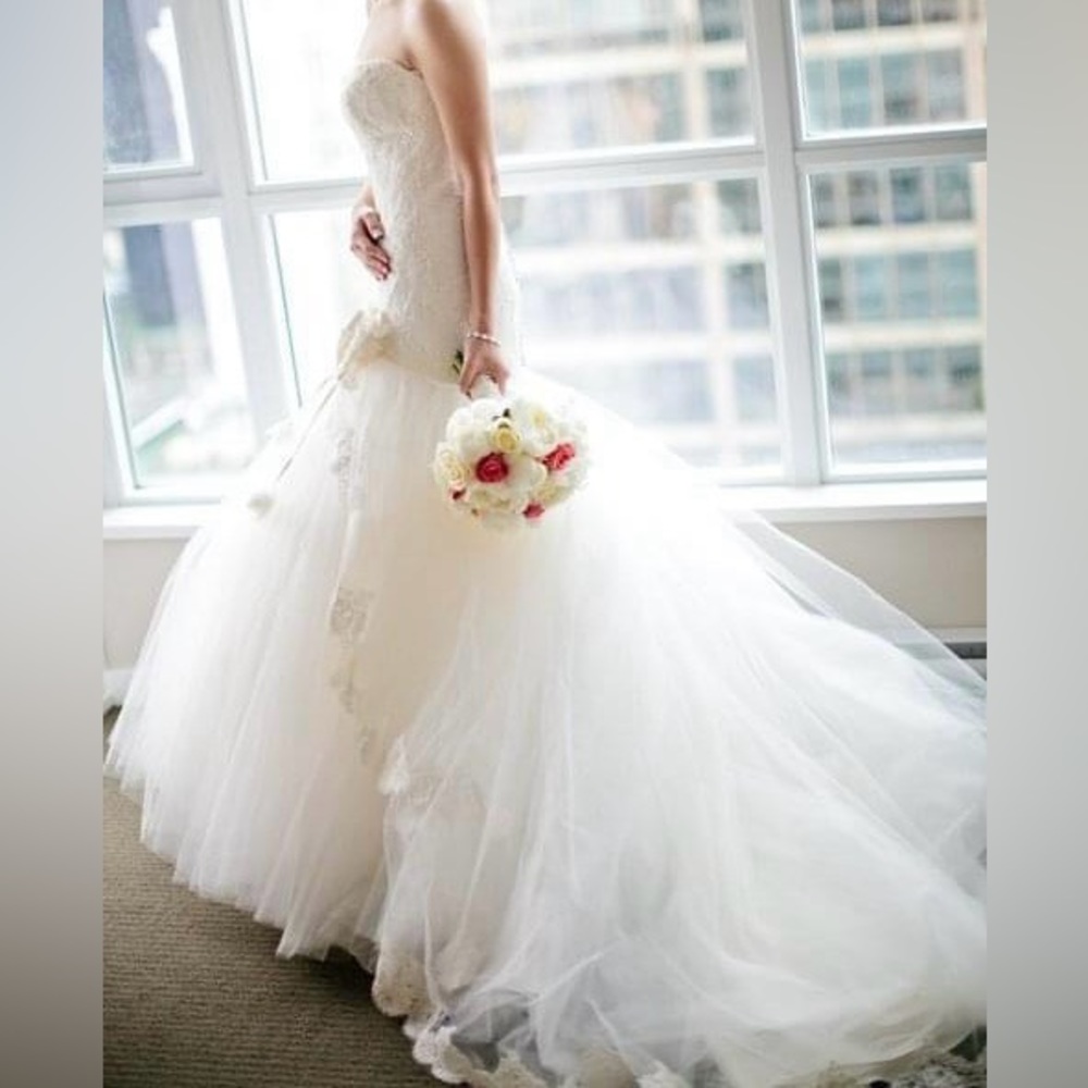 Designer Lazaro Bridal wedding dress